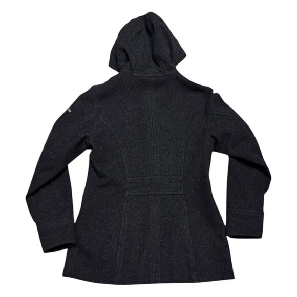COLUMBIA RECYCLED WOOL Outdoor Winter Parka Ski Hooded Coat Jacket Womens Small - Picture 2 of 7